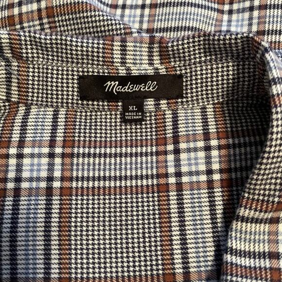 Madewell NWT Women's Westlake Plaid Shirt, size XL - Picture 7 of 9
